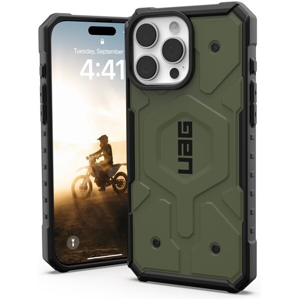 UAG Pathfinder Magsafe kryt iPhone 16 Pro Max olivově zelený