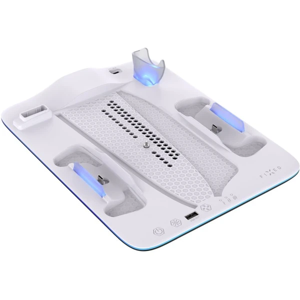 FIXED Dokovací stanice pro PlayStation 5 (Pro/Slim) s větráky bílá - Nabíječky - Obrázek b7aef482320344af9096da95e4e25c2a