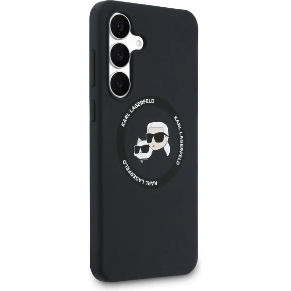 Karl Lagerfeld Liquid Silicone K&CH Heads MagSafe Zadní Kryt pro Samsung Galaxy S25 FE černý - Pouzdra - Obrázek b7ef08f59ac04b70bb46faf7e7dbc517
