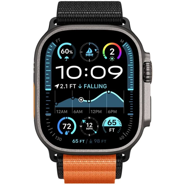 Spigen Fabric Band (hook) řemínek Apple Watch 49/46/45/44mm černý/oranžový - Řemínky - Obrázek b7fdccbf0525473c9e731f90a4bb2cc6