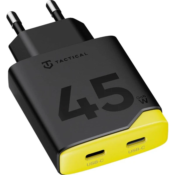 Tactical Minimi GaN 45W nabíjecí adaptér (2xUSB-C) černý - Nabíječky - Obrázek b806fdd327594eaeb9d75382d13bcec0