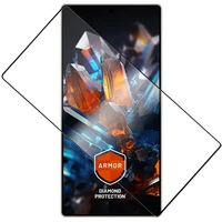FIXED Armor 2,5D sklo s Anti-dust a AR vrstvou Samsung Galaxy S25 Ultra černé - Ochranné folie a skla