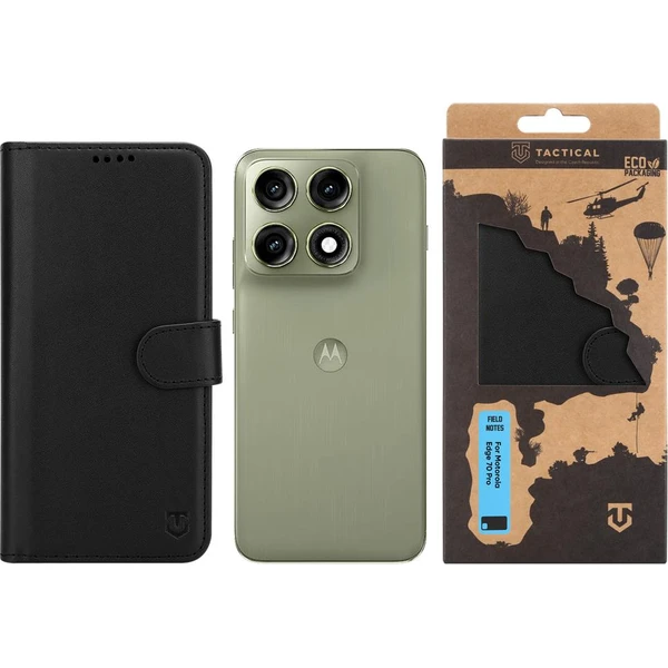 Tactical Field Notes pouzdro pro Motorola Edge 70 Pro černé - Pouzdra - Obrázek b83b7e427157435fa72597cc62769410