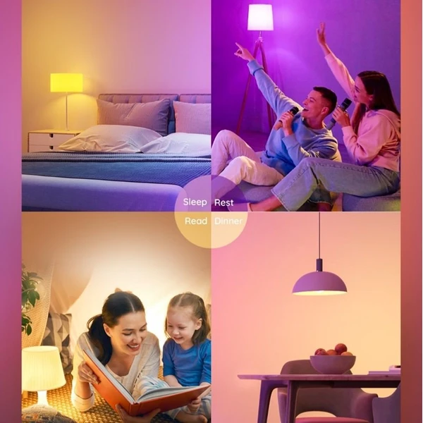 Govee Smart žárovka RGBWW 9W-60W 800lm E27 Long Life - Žárovky - Obrázek b85a43e69b294a8080ecb372618664b2