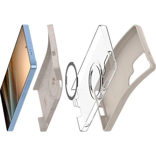 Spigen Silicone Fit MagSafe kryt Samsung Galaxy S25 Ultra přírodní titan - Pouzdra - Obrázek b8638bff5e0f4c848de1373c6bcd94ec
