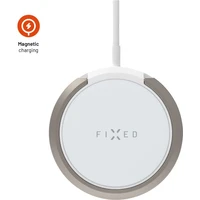 FIXED MagPad bezdrátová MagSafe nabíječka se stojánkem (15W) bílá - Nabíječky