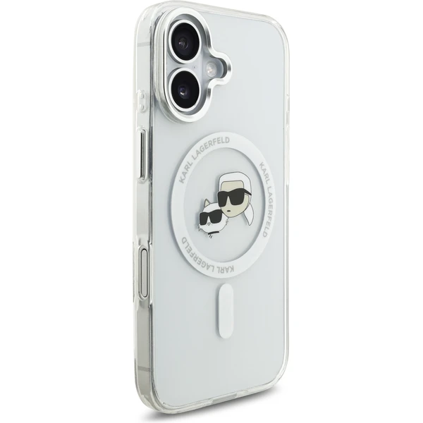 Karl Lagerfeld IML K&CH Heads Metal Frame MagSafe kryt iPhone 17 čirý - Pouzdra - Obrázek b86f7cf6b4964cdc8f2f1abea18d37ec