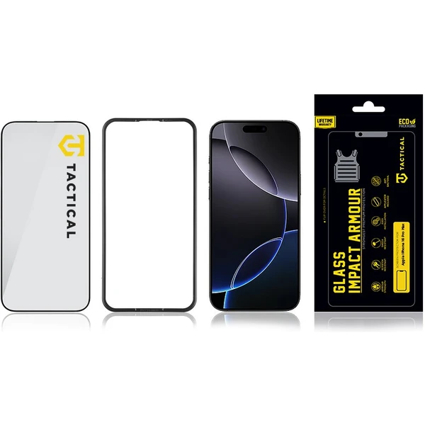 Tactical Glass Impact Armour sklo pro Apple iPhone 16 Pro Max - Ochranné folie a skla - Obrázek b876b82b447444289c2e53bcc0458315