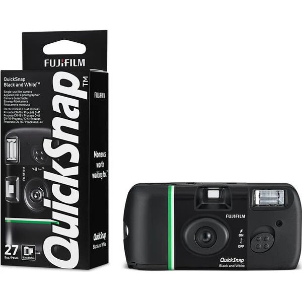 Fujifilm QuickSnap Black and White 400 27-EX jednorázový fotoaparát černobílý - Fotoaparáty - Obrázek b88286cb6c0a48aaa8b2a65b12c8dd0b