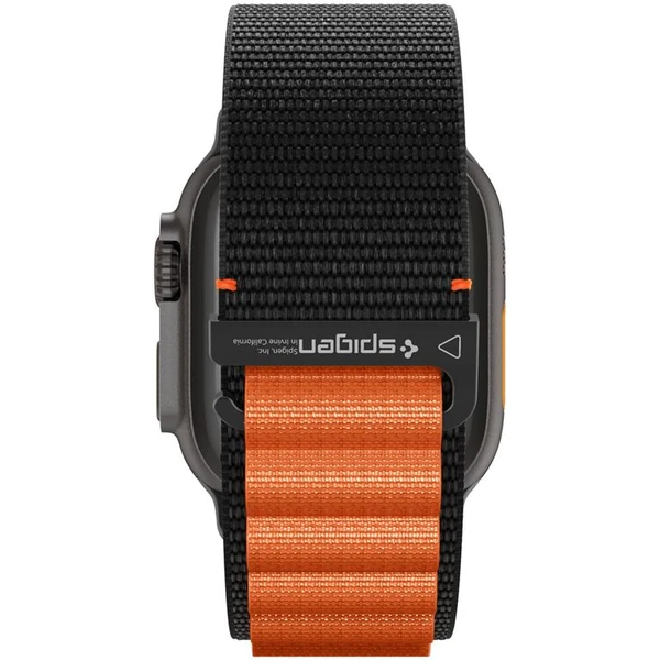 Spigen Fabric Band (hook) řemínek Apple Watch 49/46/45/44mm černý/oranžový - Řemínky - Obrázek b8843ca30bcc4cf98726d9dbfeba0e63