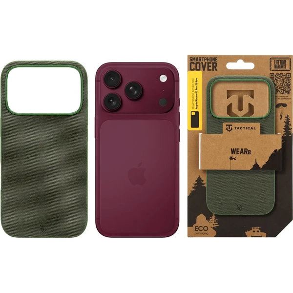 Tactical MagForce WEARe MagSafe kryt Apple iPhone 17 Pro/18 Pro Forest Green - Pouzdra - Obrázek b8924b0fe63e43b8a9a1604025cbd9bf
