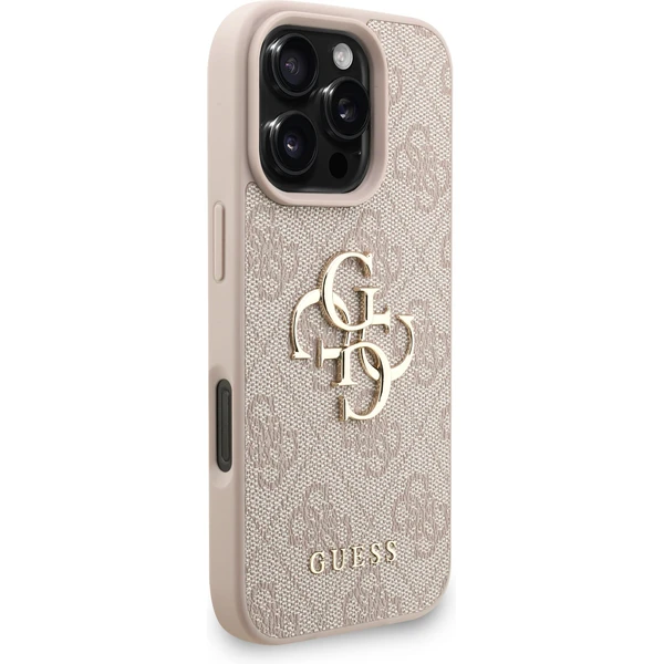 Guess PU 4G Metal Logo Strap kryt iPhone 16 Pro růžový - Pouzdra - Obrázek b8c9c7c6a0cc4363a3e76bd7825cfad3