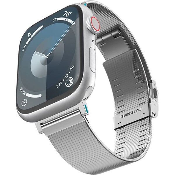 Spigen Sleek Link řemínek Apple Watch 49/46/45/44/42mm stříbrný