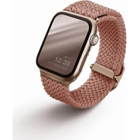 UNIQ Aspen Braided řemínek Apple Watch 46/45/44/42mm růžově zlatý - Řemínky