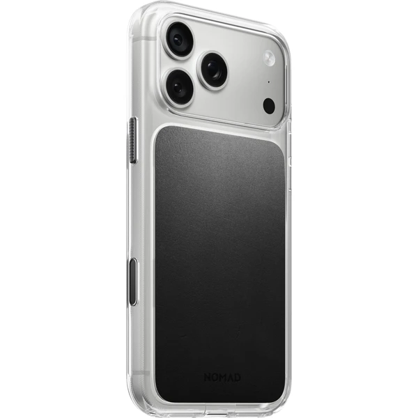 Nomad Clear Leather (Horween) MagSafe kryt iPhone 17 Pro Max/18 Pro Max Black - Pouzdra - Obrázek b921ee7617b84817b28e89242ba9e616