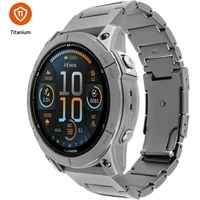 FIXED Titanium Strap titanový řemínek Garmin QuickFit 26mm, přírodní titan - Řemínky