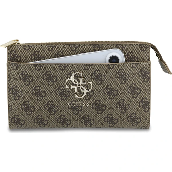 Guess PU 4G Metal Logo kabelka na telefon hnědá - Kabelky - Obrázek b94f21da00314949b43867eb35f25685