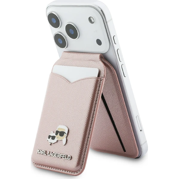 Karl Lagerfeld Mirror MagSafe Cardslot peněženka se stojánkem růžová - Peněženky - Obrázek b973ad0143024683bd8746aa5375b034