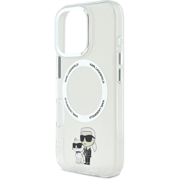 Karl Lagerfeld IML Karl and Choupette MagSafe kryt pro iPhone 16 Pro čirý - Pouzdra - Obrázek b99cb0d0daad404ba86d4793ad95bbe6