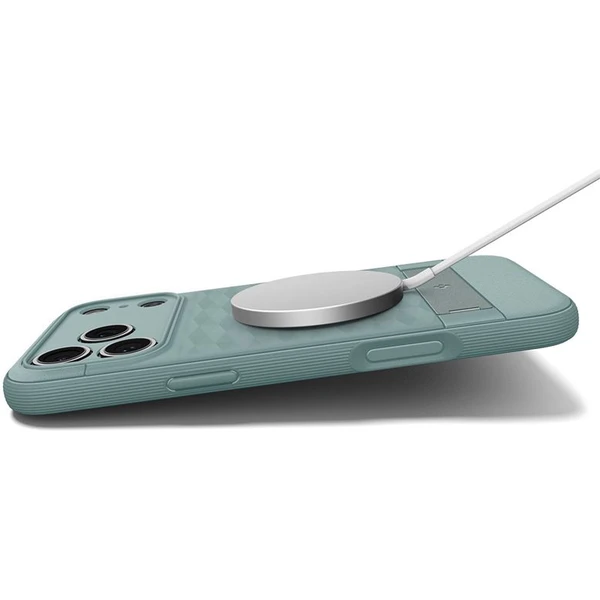 Spigen Parallax S MagSafe kryt iPhone 17 Pro Max sage green - Pouzdra - Obrázek b9a595a21ee8420ea5ce36ebbc11e618