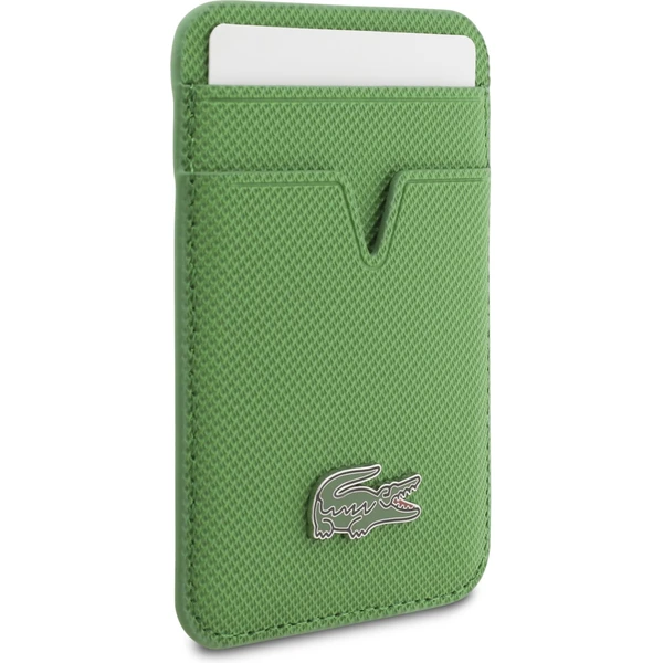 Lacoste Iconic Petit Pique MagSafe kryt + peněženka iPhone 17 Pro zelený - Pouzdra - Obrázek b9c3217ad66c4c11b62752ec112f803f