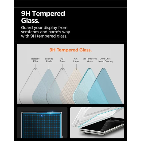 Spigen Glass tR EZ Fit Pro HD sklo Samsung Galaxy Z Fold7 čiré (2 ks) - Ochranné folie a skla - Obrázek b9d95b815c974c07a427f90a49d21266
