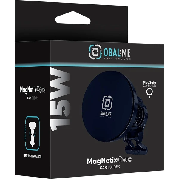 OBAL:ME MagNetix Core Bezdrátový nabíjecí držák do auta 15W černý - Držáky - Obrázek b9de6363fa1a4a4eb446241ac315acf6