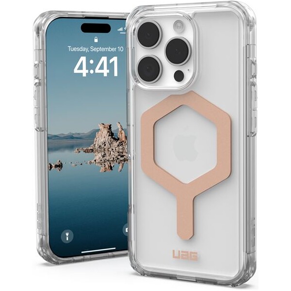 UAG Plyo Magsafe kryt iPhone 16 Pro bílý/růžově zlatý