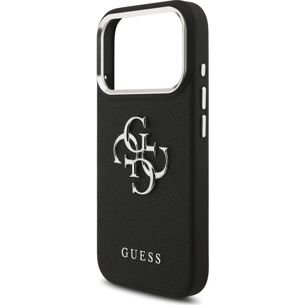 Guess PU Grained 4G Metal Logo kryt iPhone 17 Pro černý - Pouzdra - Obrázek b9fdfad108634ab5bfe693781e287b6e