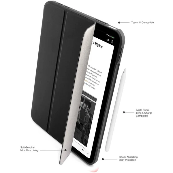 Pipetto Origami No7 Tri-Folio pouzdro iPad 11" (2025)/iPad (2022) černé - Pouzdra - Obrázek ba1fbf14255740e685e237e693ac0a0e