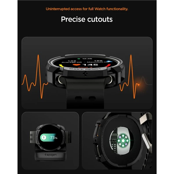 Spigen Rugged Armor kryt Galaxy Watch8 (44mm) matně černý - Pouzdra - Obrázek ba2ca9d41c90497dbfa181aeeca58211