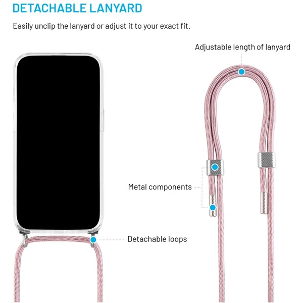 FIXED Pure Neck kryt s růžovou šňůrkou na krk pro Samsung Galaxy A36 5G/A56 5G - Pouzdra - Obrázek ba505d2fc68d42b5968cd12a7ac6a94f