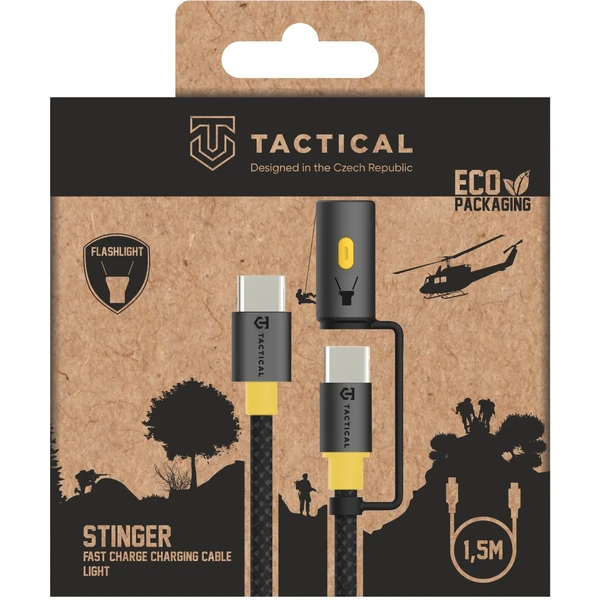 Tactical Stinger USB-C/USB-C napájecí kabel se svítilnou 60W 1,5m černý - Kabely a redukce - Obrázek ba5c0bc4181d4328be475bf4a1334b45