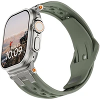 UAG Monarch Strap řemínek Apple Watch 49/46/45/44/42mm olivový/titan - Řemínky