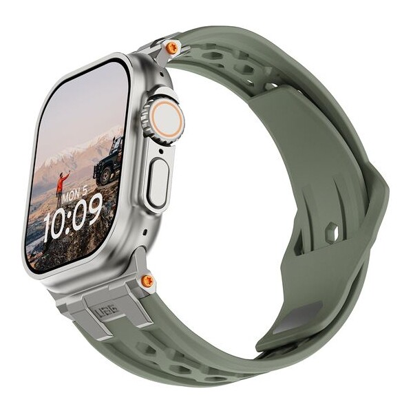 UAG Monarch Strap řemínek Apple Watch 49/46/45/44/42mm olivový/titan