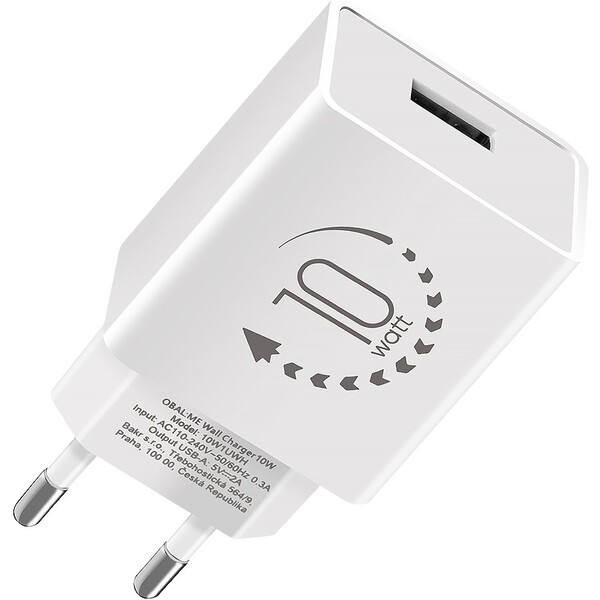 Obal:Me nabíječka USB-A (10W) bílá