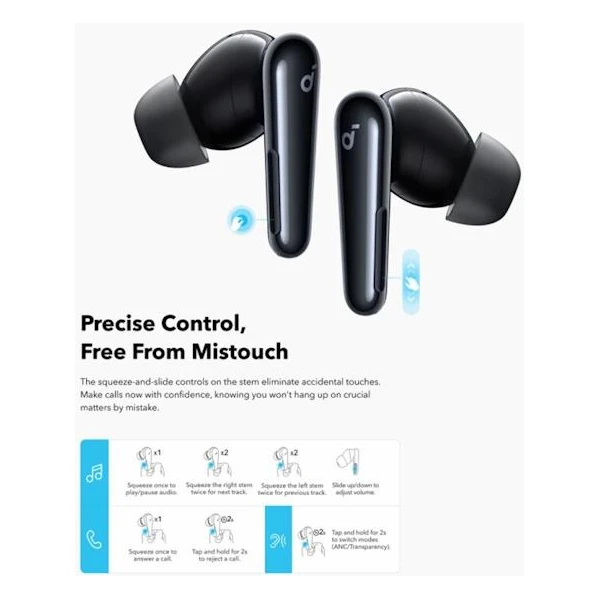 Anker Soundcore Liberty 4 Pro bluetooth sluchátka leskle černá - Sluchátka - Obrázek baf03b4180db4de0865304cf2377ebf2