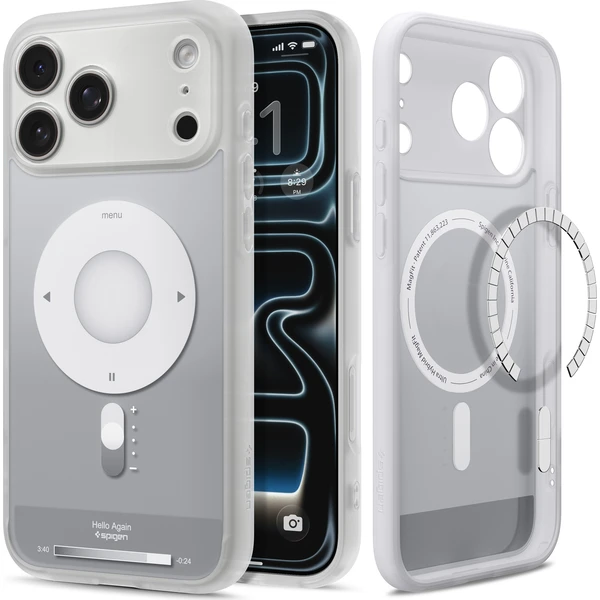 Spigen Ultra Hybrid MagSafe kryt iPhone 18 Pro Max/17 Pro Max classic silver - Pouzdra - Obrázek baf262f38f76403fa78fbf5a1cd8ae46