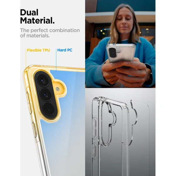 Spigen Ultra Hybrid kryt Samsung Galaxy A57 5G crystal clear - Pouzdra - Obrázek bb35c655135440ffb44ea37a3ceec13a