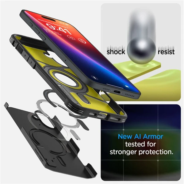 Spigen Tough Armor MagSafe kryt iPhone 16 Plus black - Pouzdra - Obrázek bb367fdec7fd43a4a9ece39bd9c056cc