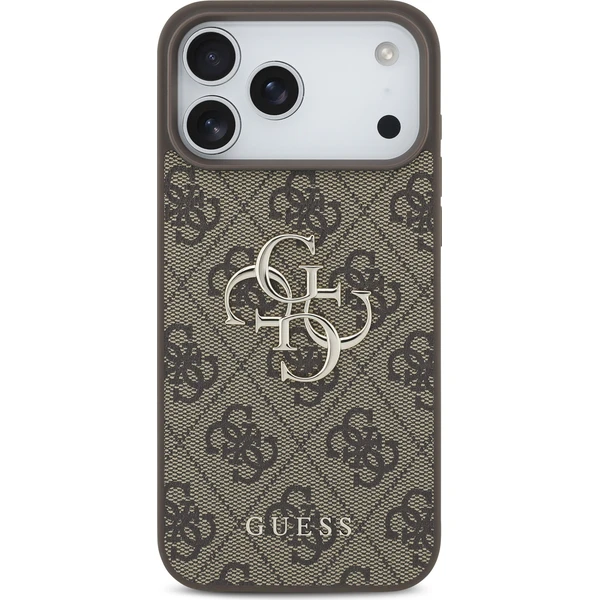 Guess PU 4G Metal Logo kryt iPhone 18 Pro Max hnědý - Pouzdra - Obrázek bb3c88b454c84d6a9653d54d9cca5cea