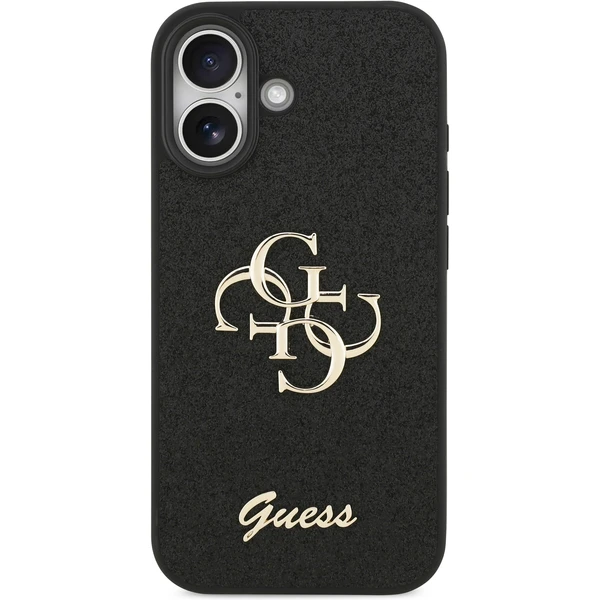 Guess PU Fixed Glitter 4G Metal Logo kryt iPhone 17 černý - Pouzdra - Obrázek bb4862be80434354b8d2e58ae8ff3c46