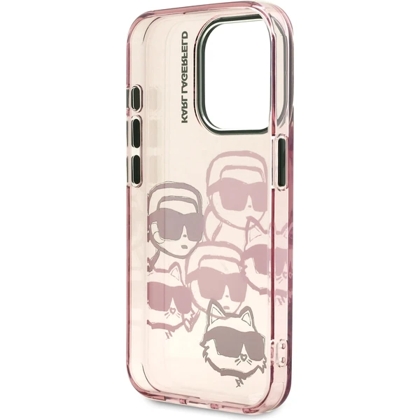Karl Lagerfeld IML Multi K&CH Heads kryt iPhone 15 Pro Max růžový - Pouzdra - Obrázek bb55b0388678493b9ddd2fd96de4c097