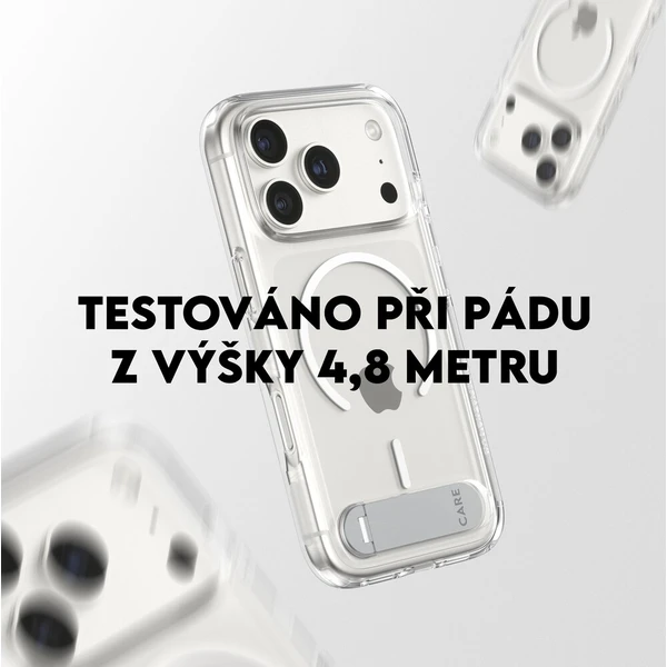 PanzerGlass® CARE Kickstand kryt s MagSafe Apple iPhone 17 Pro stříbrný/bílý - Pouzdra - Obrázek bb71965a1edb4dedaded16d144d7a3af