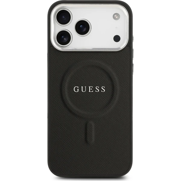 Guess PU Saffiano MagSafe kryt iPhone 17 Pro Max černý - Pouzdra - Obrázek bb720ec85368485cb50454c76b504acc