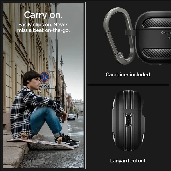 Spigen Rugged Armor pouzdro pro  AirPods Pro 2 černé - Pouzdra - Obrázek bb771721694340aa802be946c96eb1e6