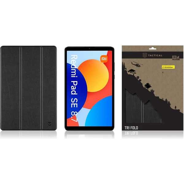 Tactical Book Tri Fold pouzdro pro Xiaomi Redmi Pad SE 8,7 černé - Pouzdra - Obrázek bb7df4dae20d43a98bbee9108907c892