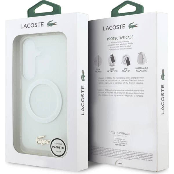 Lacoste PC/TPU Frosted Finish Gold Logo Magnetic kryt Samsung Galaxy S26 bílý - Pouzdra - Obrázek bb862d0b49684dc6a9b857f3c1602171