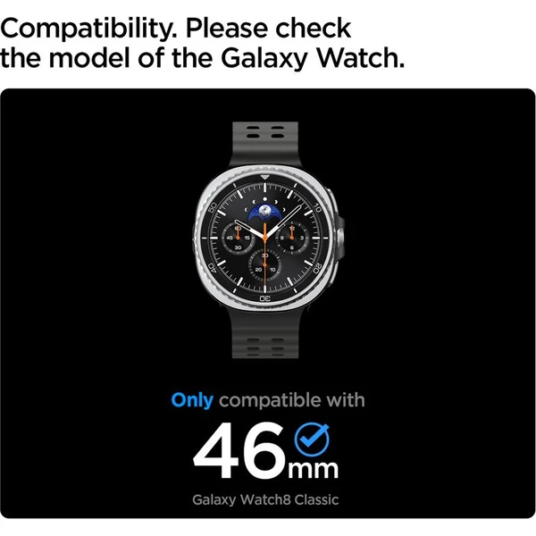 Spigen Bezel Tune Pro (Pilot) kroužek Samsung Galaxy Watch8 Classic 46mm stříbrný - Pouzdra - Obrázek bb9bb457648743aa9967fbfe90297270