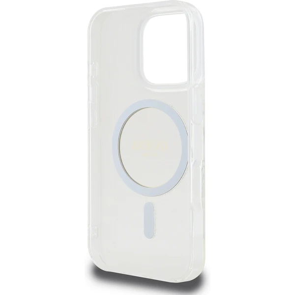 Guess IML Glitter Ring MagSafe kryt pro iPhone 16 Pro Max čirý - Pouzdra - Obrázek bbb2095cfd074d94822743108a1307ae